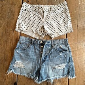 GAP Bundle of 2 Denim Cut Off Shorts